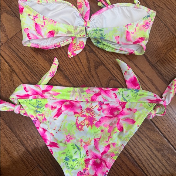 Victoria's Secret Bikini - Neon Pink and Yellow Floral - Picture 4 of 8